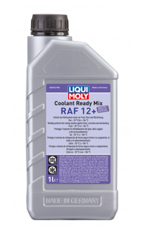 Envase de aceite LIQUI MOLY REFRIGERANTE COOLANT READY MIX RAF 12+ - QT 1LT grado N/A - Lubricentro Piloto